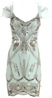Cheap Karen Millen Papilionaceous Dress Lightcyan