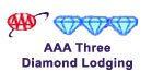 Rated a 3 Diamond Hotel by AAA